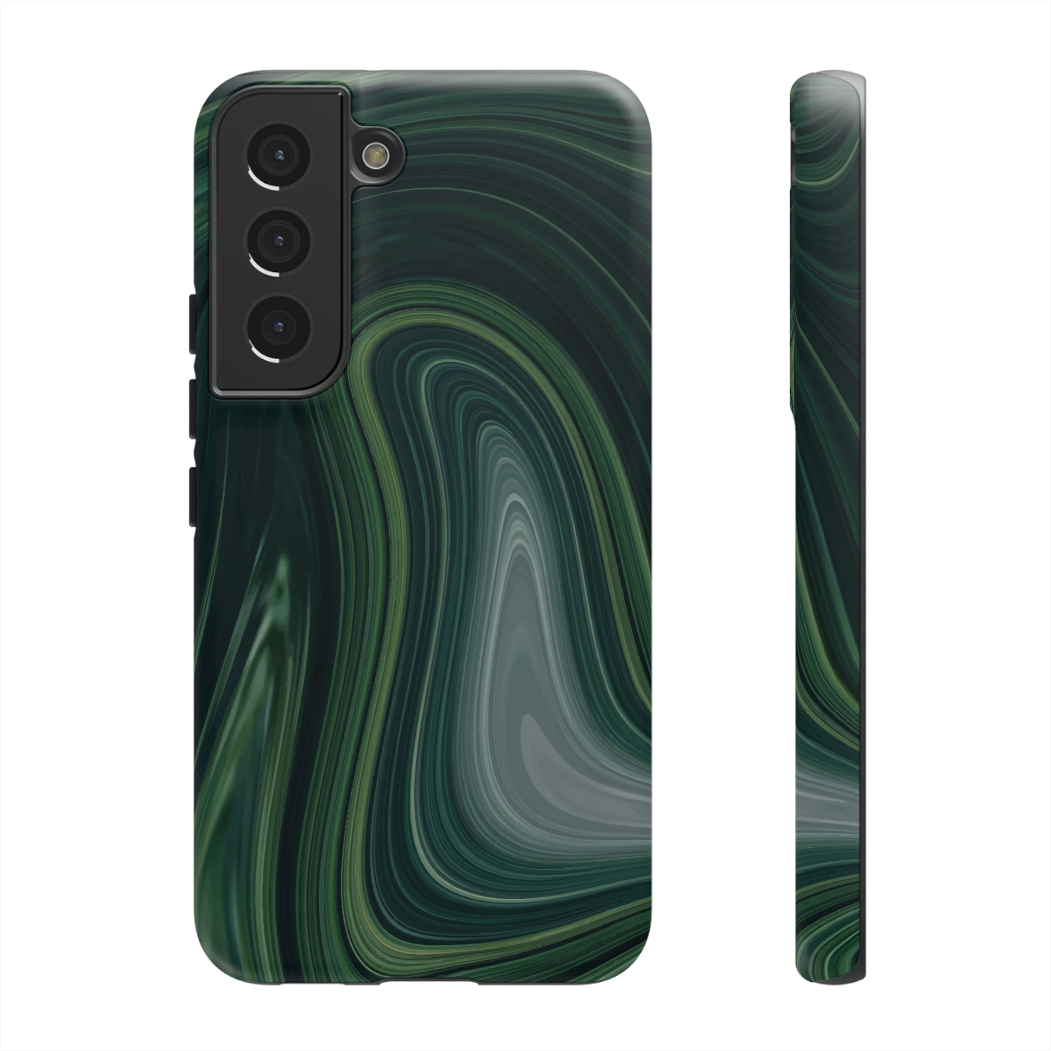 Green Marble Android Case (Protective) Samsung Galaxy S22 Matte Phone Case