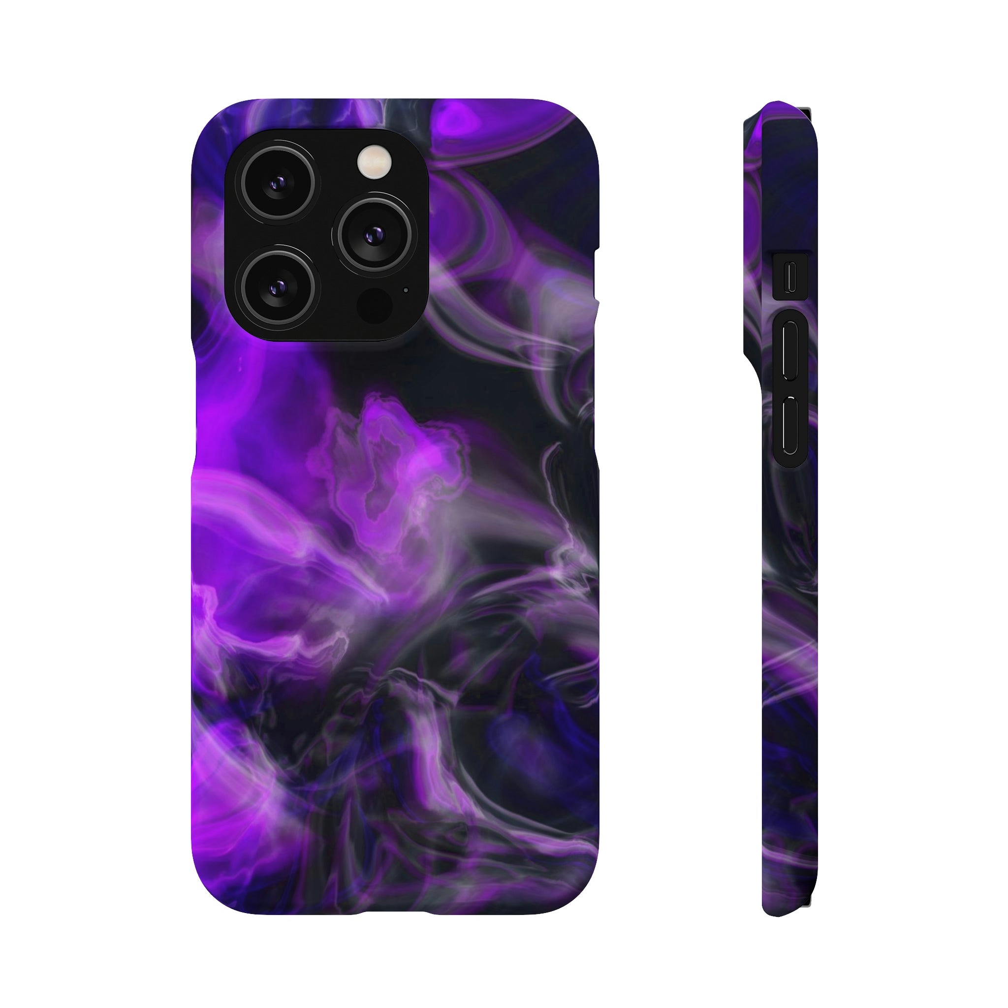 Purple Marble iPhone Case (Slim) iPhone 14 Pro Matte Phone Case