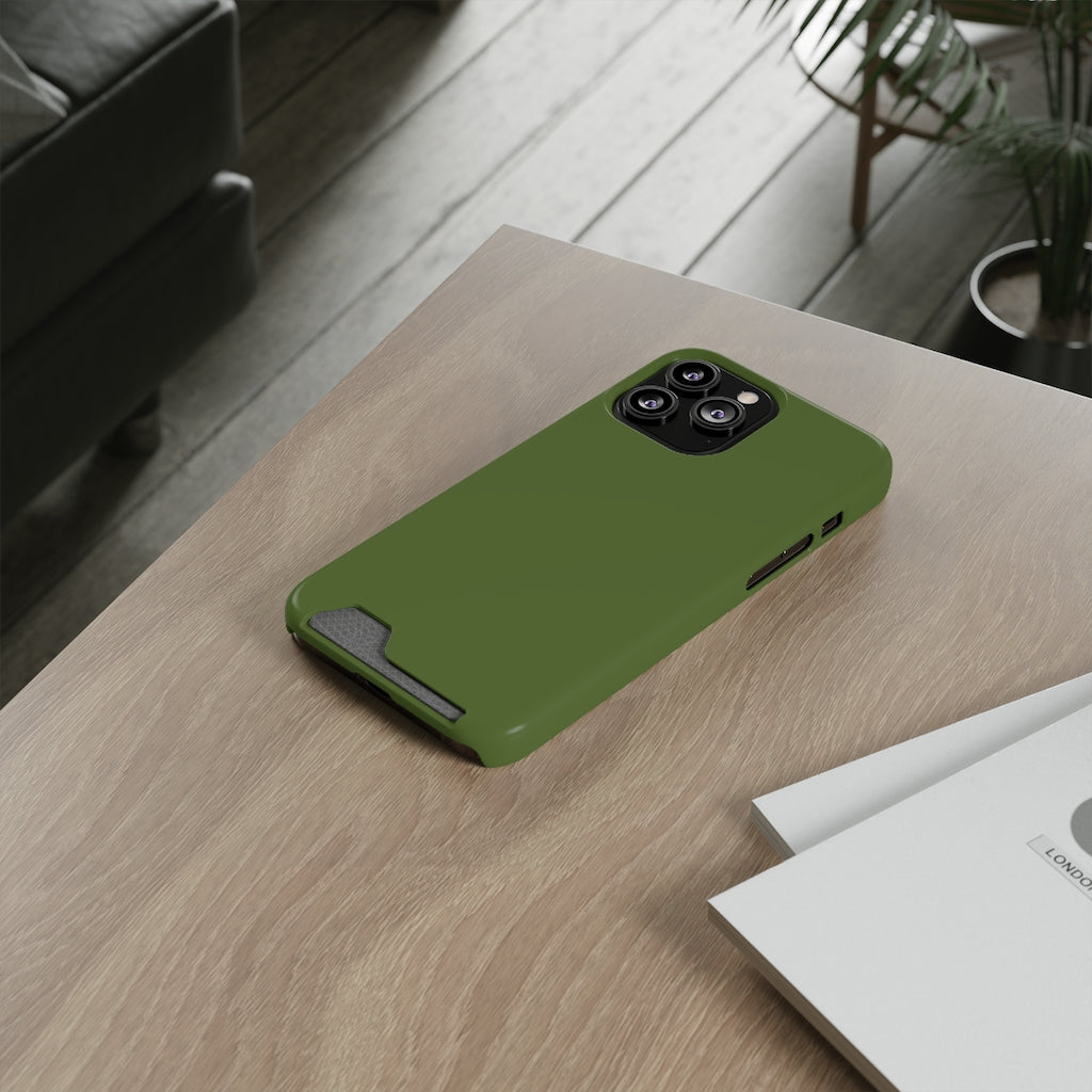 Dark Olive Green iPhone Case (Card) Phone Case