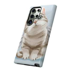 Cute Angel Cat Android Case (Protective) Samsung Galaxy S23 Ultra Glossy Phone Case