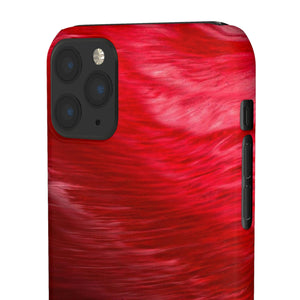 Red Feather Ink Art iPhone Case (Slim) Phone Case