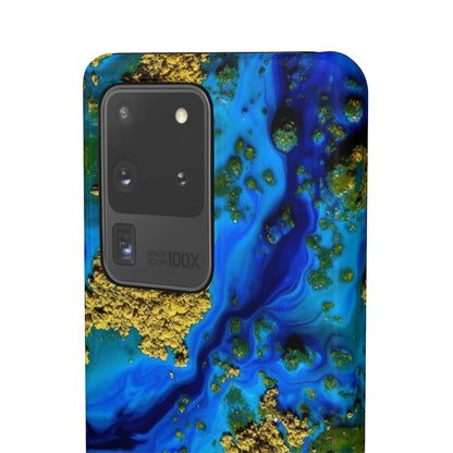 Blue Clear Ocean Ink Art Android Case (Slim) Phone Case