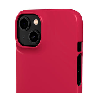 Bright Maroon iPhone Case (Slim) Phone Case