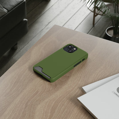 Dark Olive Green iPhone Case (Card) Phone Case