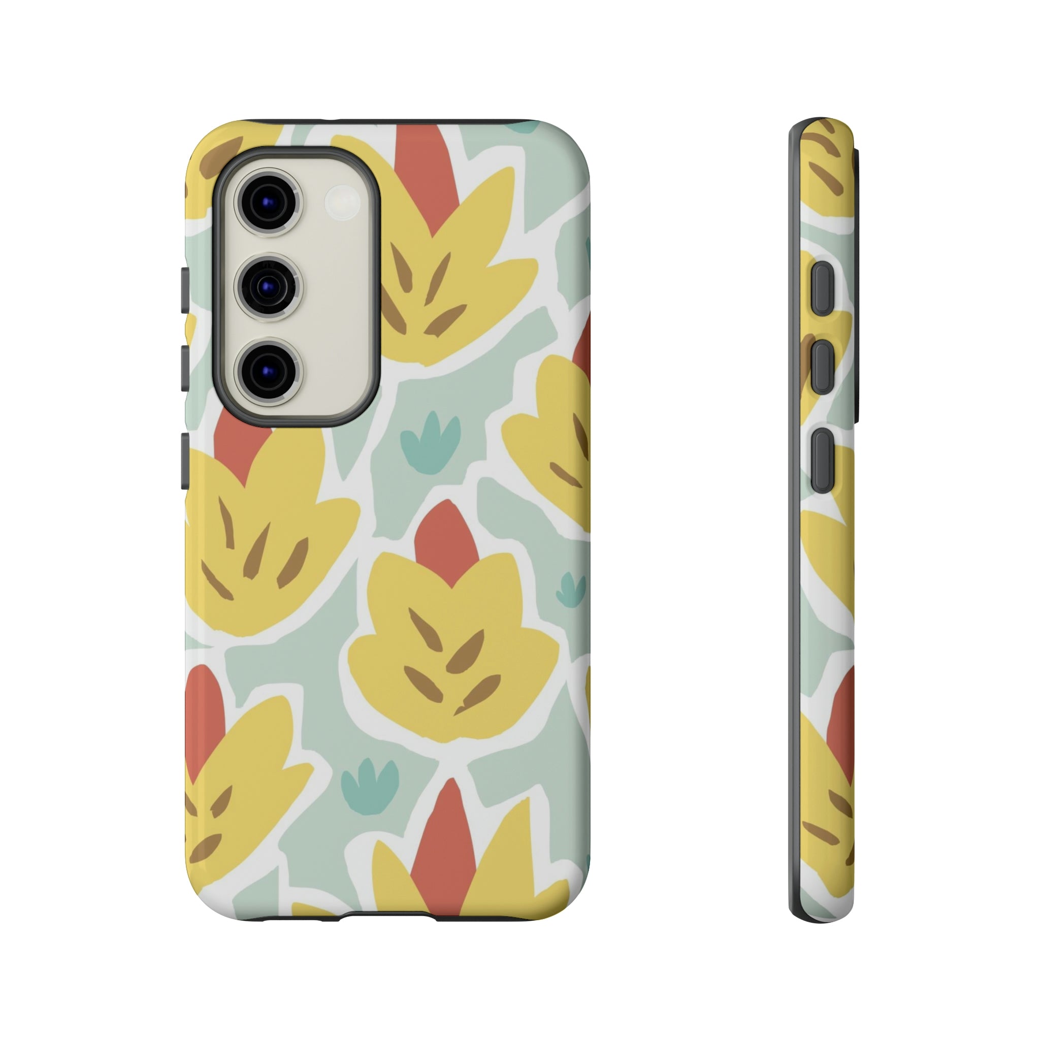 Summer Yellow Happy Flower Samsung Case (Protective) Samsung Galaxy S23 Glossy Phone Case