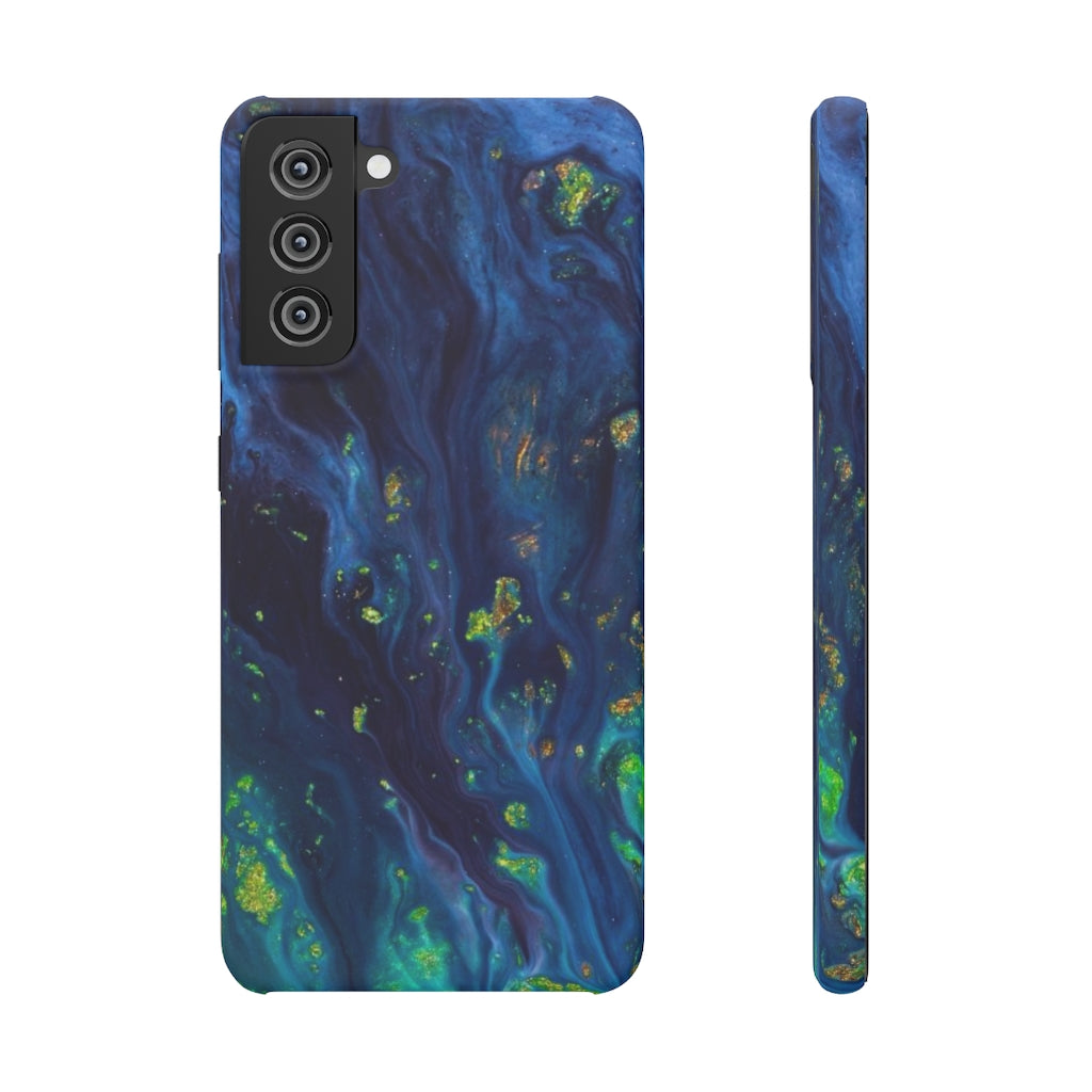 Green Opal Ink Art Android Case (Slim) Samsung Galaxy S21 Matte Phone Case