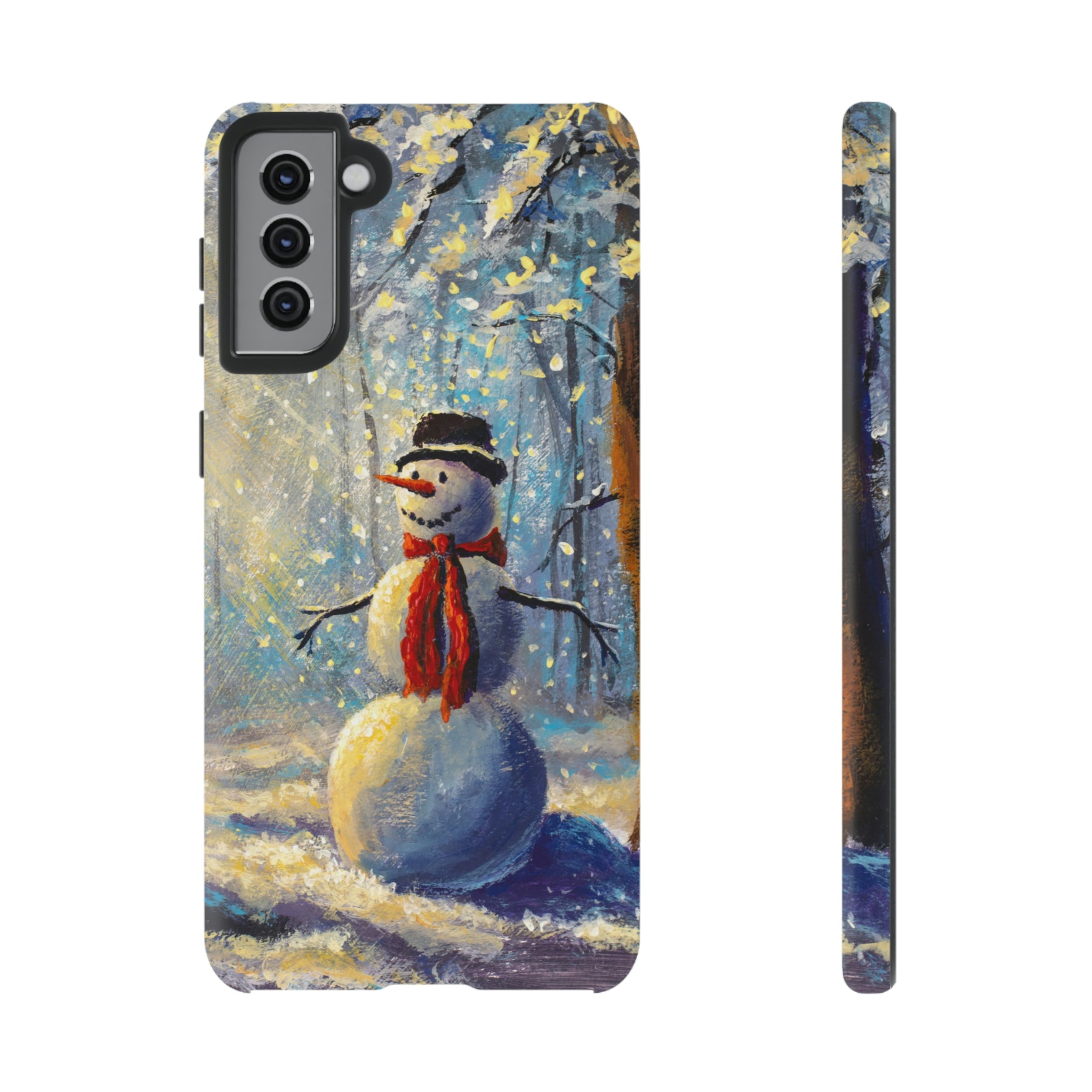 Happy Snowman Android Case (Protective) Samsung Galaxy S21 Plus Matte Phone Case