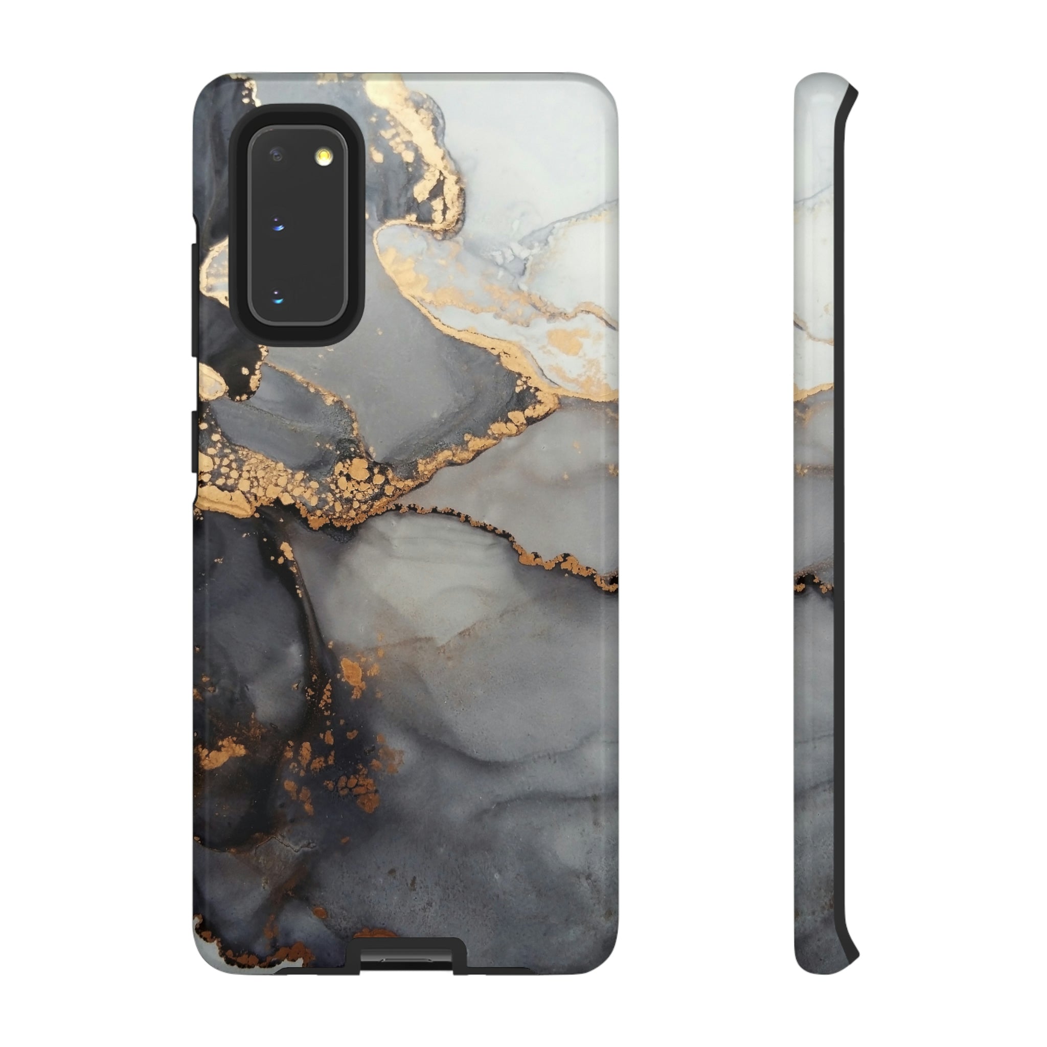 Grey Marble Android Case (Protective) Samsung Galaxy S20 Glossy Phone Case