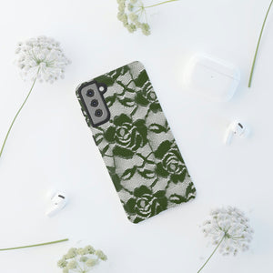 Green Rose Lace Gothic Flower Samsung Case (Protective) Phone Case