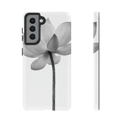 Black White Lotus Android Case (Protective) Samsung Galaxy S21 Matte Phone Case