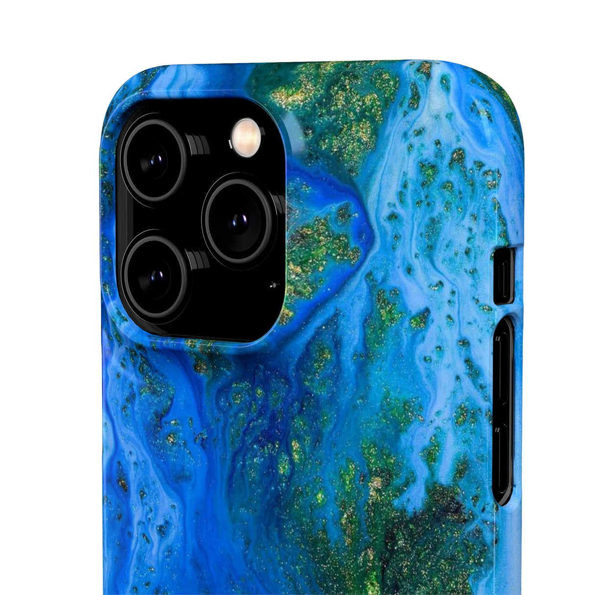 Blue Globe Ink Art iPhone Case (Slim) Phone Case