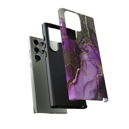 Purple Marble & Gold Android Case (Protective) Phone Case