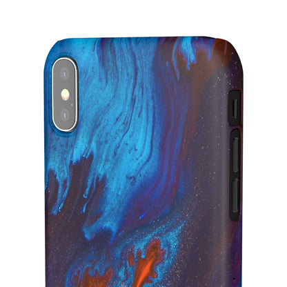 Orange Flame Ink Art iPhone Case (Slim) Phone Case