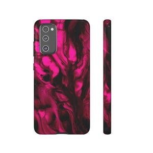 Bright Pink Ink Art Android Case (Protective) Samsung Galaxy S20 FE Glossy Phone Case