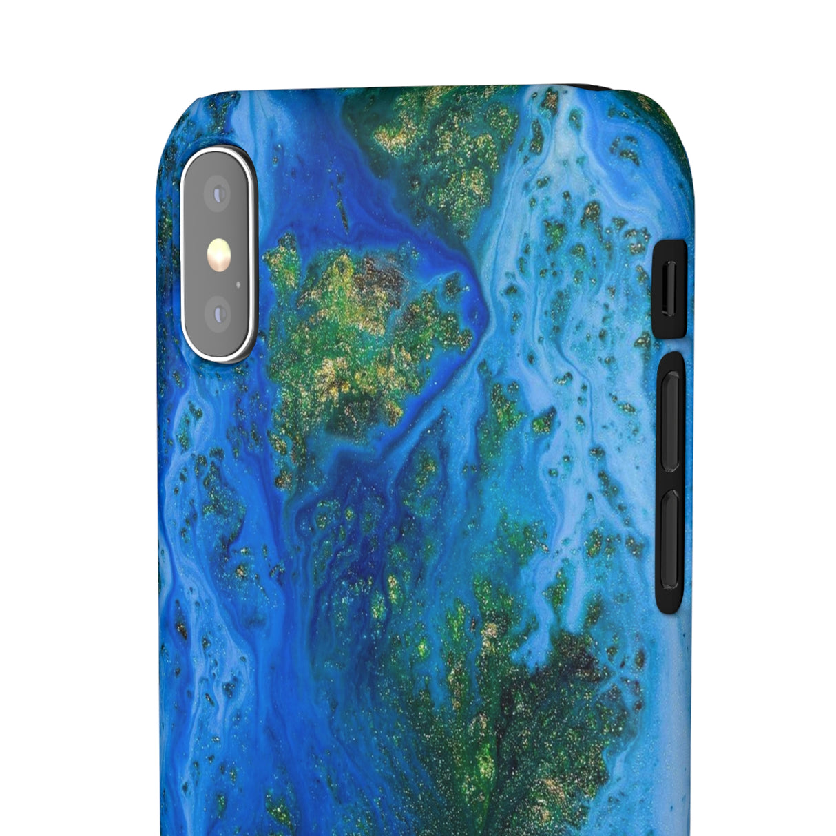 Blue Globe Ink Art iPhone Case (Slim) Phone Case