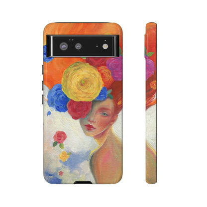 Flower Woman Android Case (Protective) Google Pixel 6 Glossy Phone Case