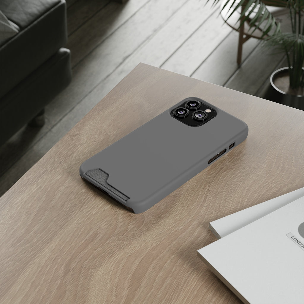 Dim Gray iPhone Case (Card) Phone Case