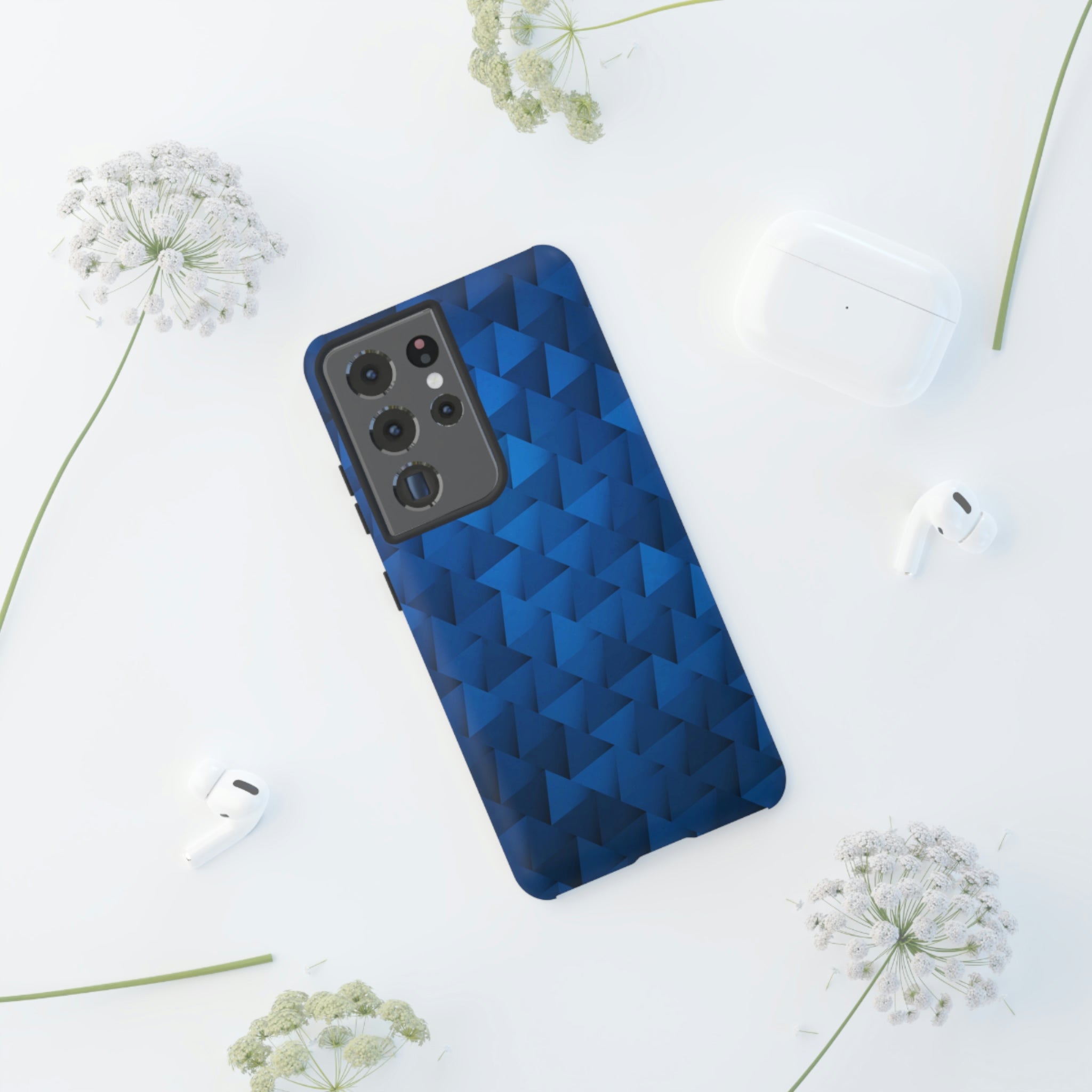 Blue Geometric Android Case (Protective) Phone Case