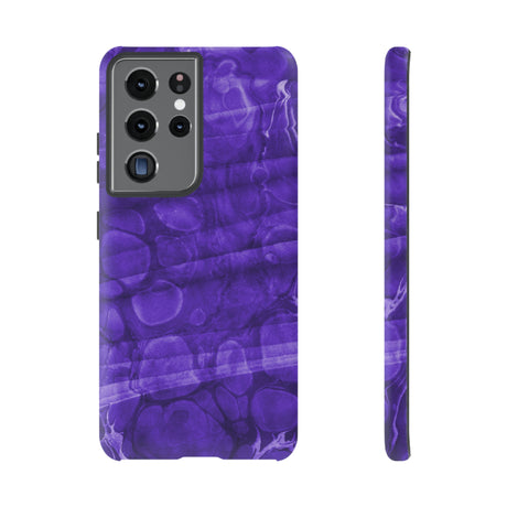 Purple Ebru Art Android Case (Protective) Samsung Galaxy S21 Ultra Matte Phone Case