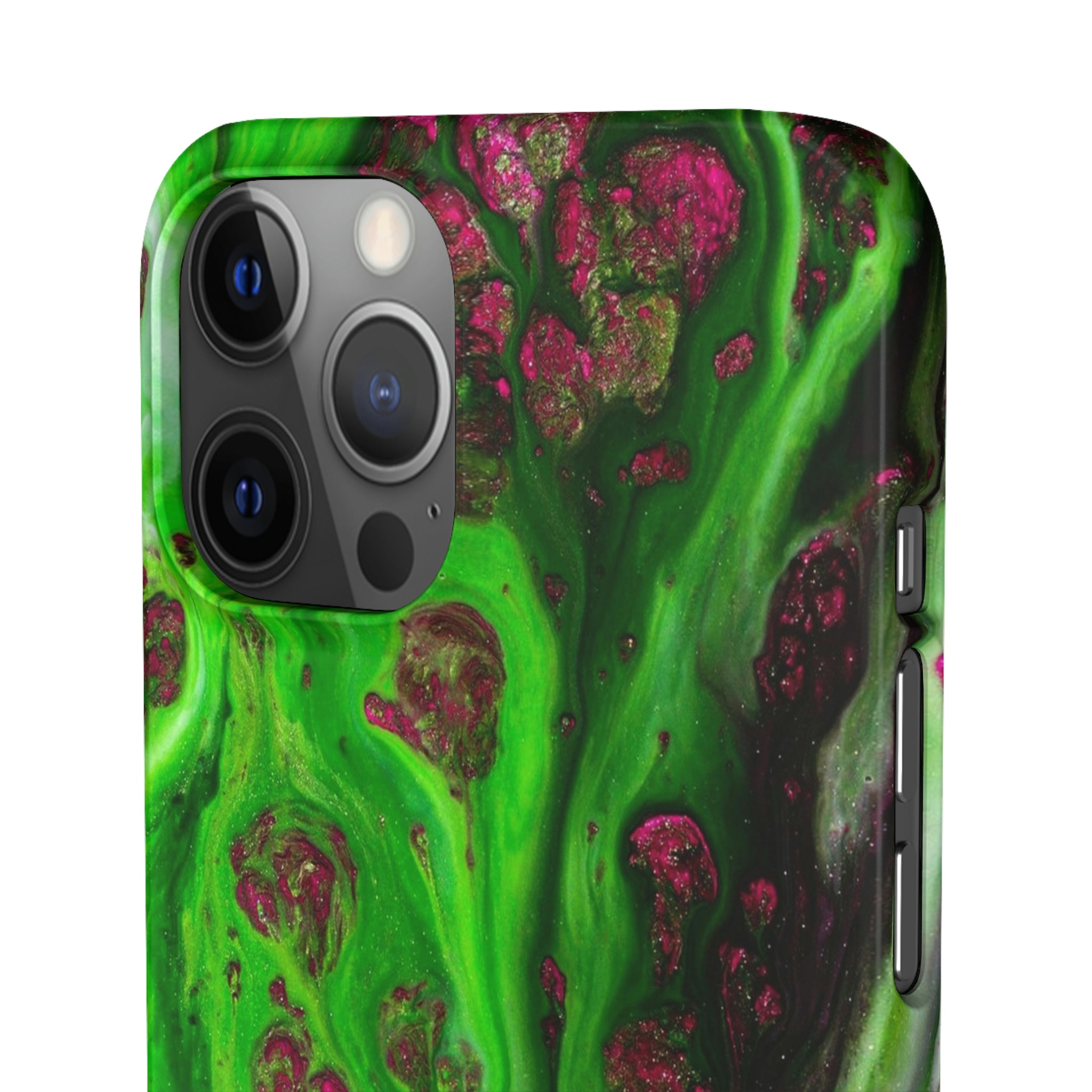 Toxic Green Ink Art iPhone Case (Slim) Phone Case