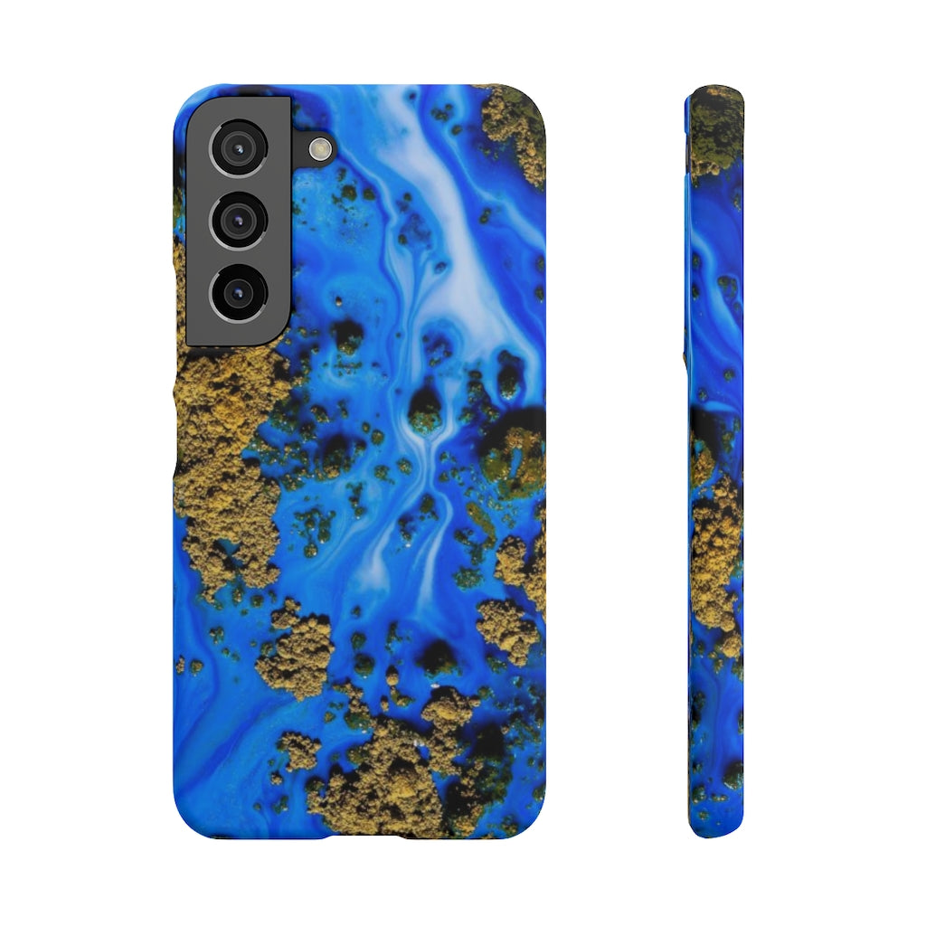 Blue River Ink Art Android Case (Slim) Samsung Galaxy S22 Matte Phone Case