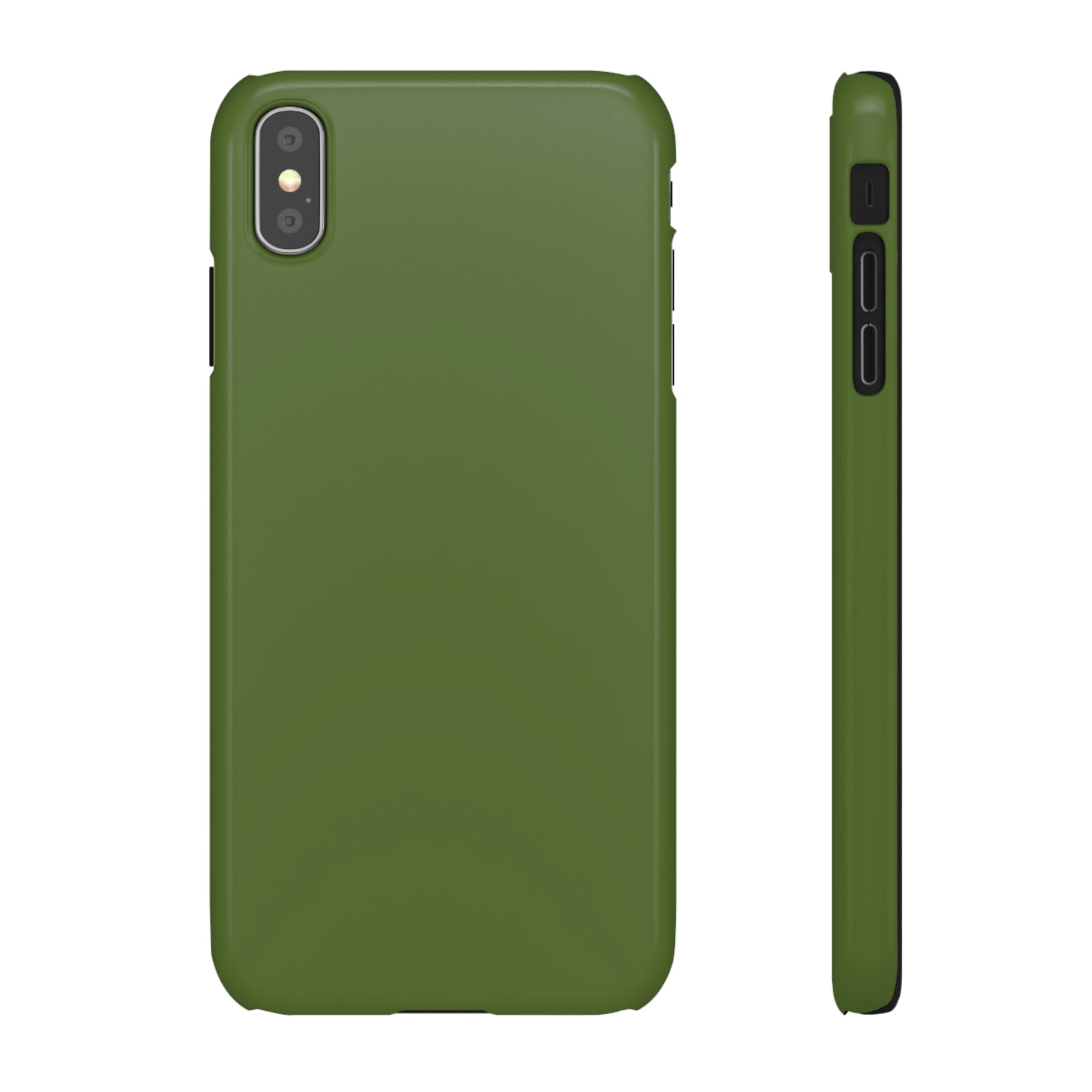 Dark Olive Green iPhone Case (Slim) iPhone XS MAX Glossy Phone Case