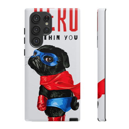 Hero Pug Android Case (Protective) Samsung Galaxy S22 Ultra Matte Phone Case