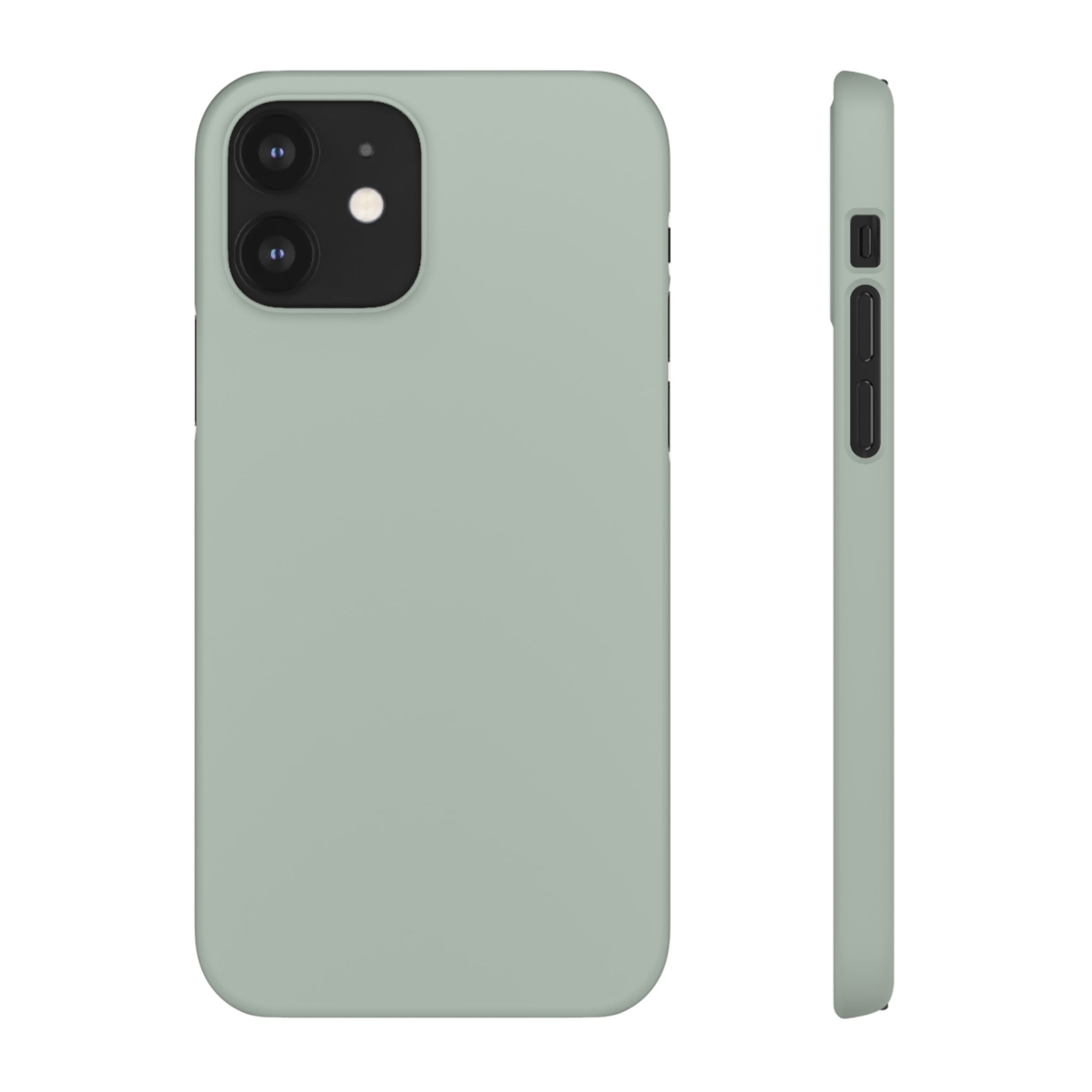 Ash Grey iPhone Case (Slim) iPhone 12 Matte Phone Case