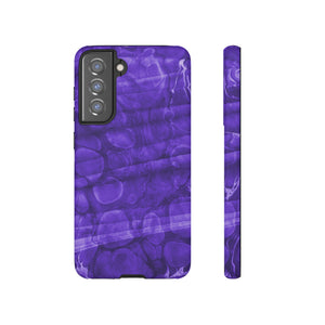 Purple Ebru Art Android Case (Protective) Samsung Galaxy S21 FE Matte Phone Case