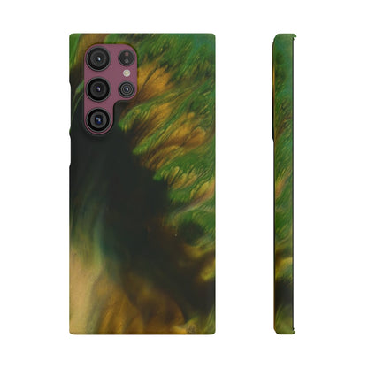 Green Forest Ink Art Android Case (Slim) Samsung Galaxy S22 Ultra Matte Phone Case