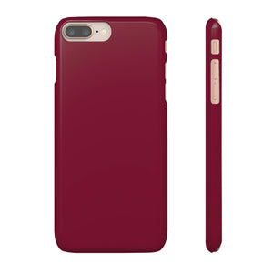 Claret Red iPhone Case (Slim) iPhone 8 Plus Glossy Phone Case