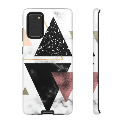 Rose Gold Triangles Android Case (Protective) Samsung Galaxy S20+ Matte Phone Case