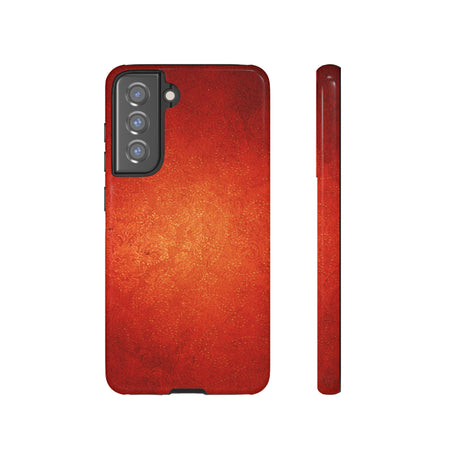 Red Grunge Android Case (Protective) Samsung Galaxy S21 FE Glossy Phone Case