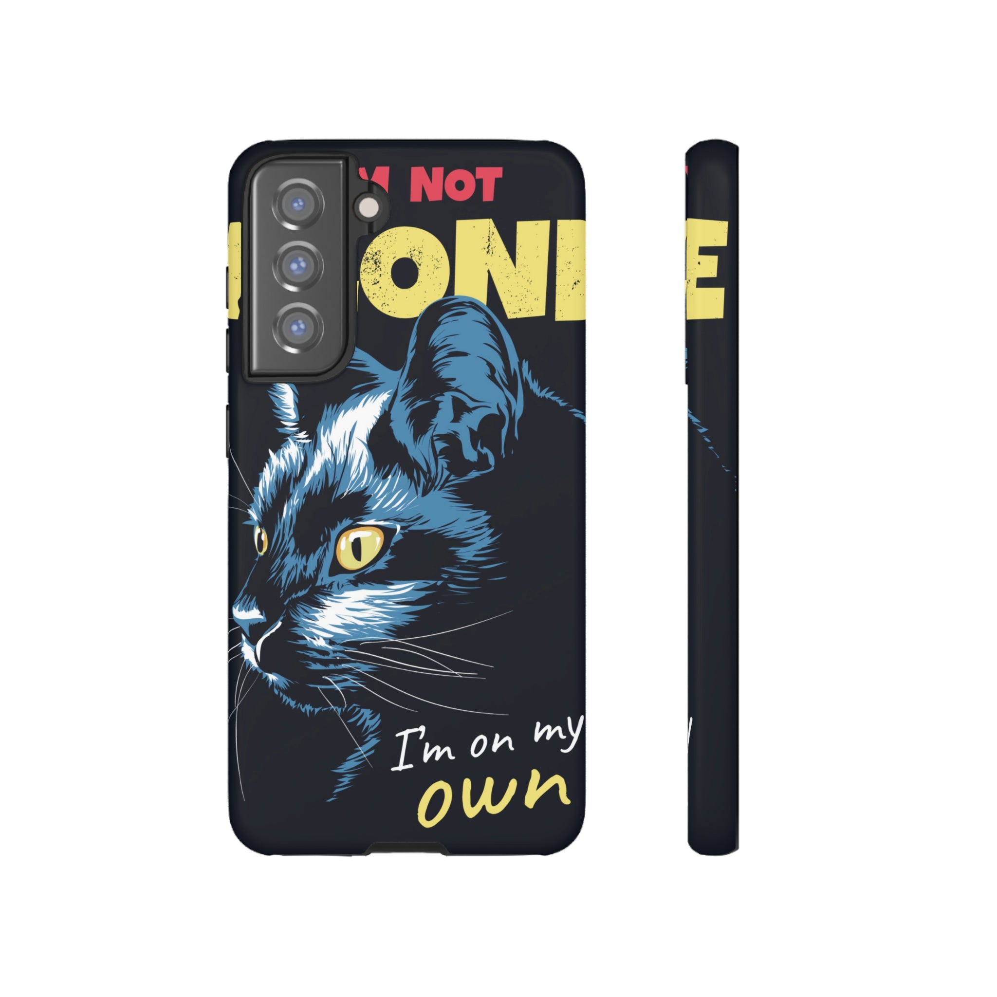 Black Cat Poster Android Case (Protective) Samsung Galaxy S21 FE Matte Phone Case