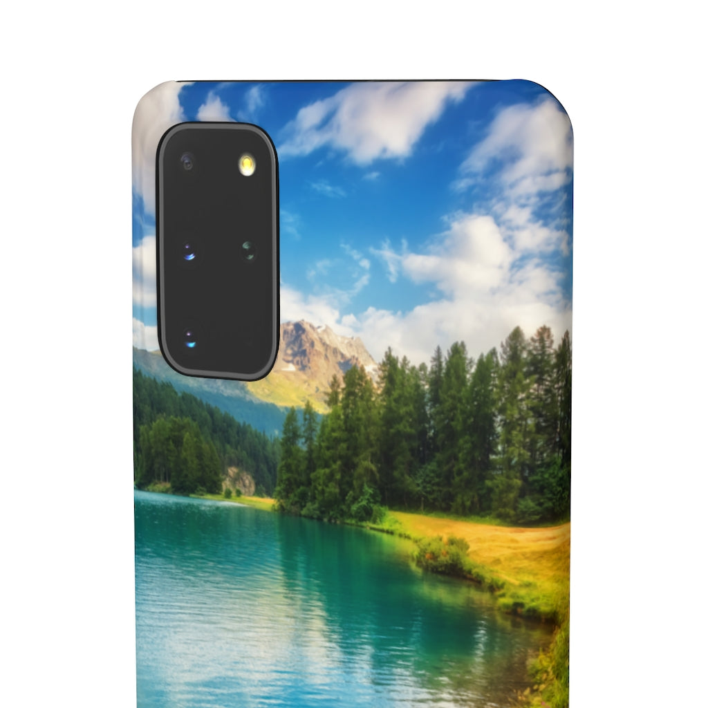 Fantastic Azure Alpine Lake Samsung/iPhone (Slim) Samsung Galaxy S20+ Matte Phone Case