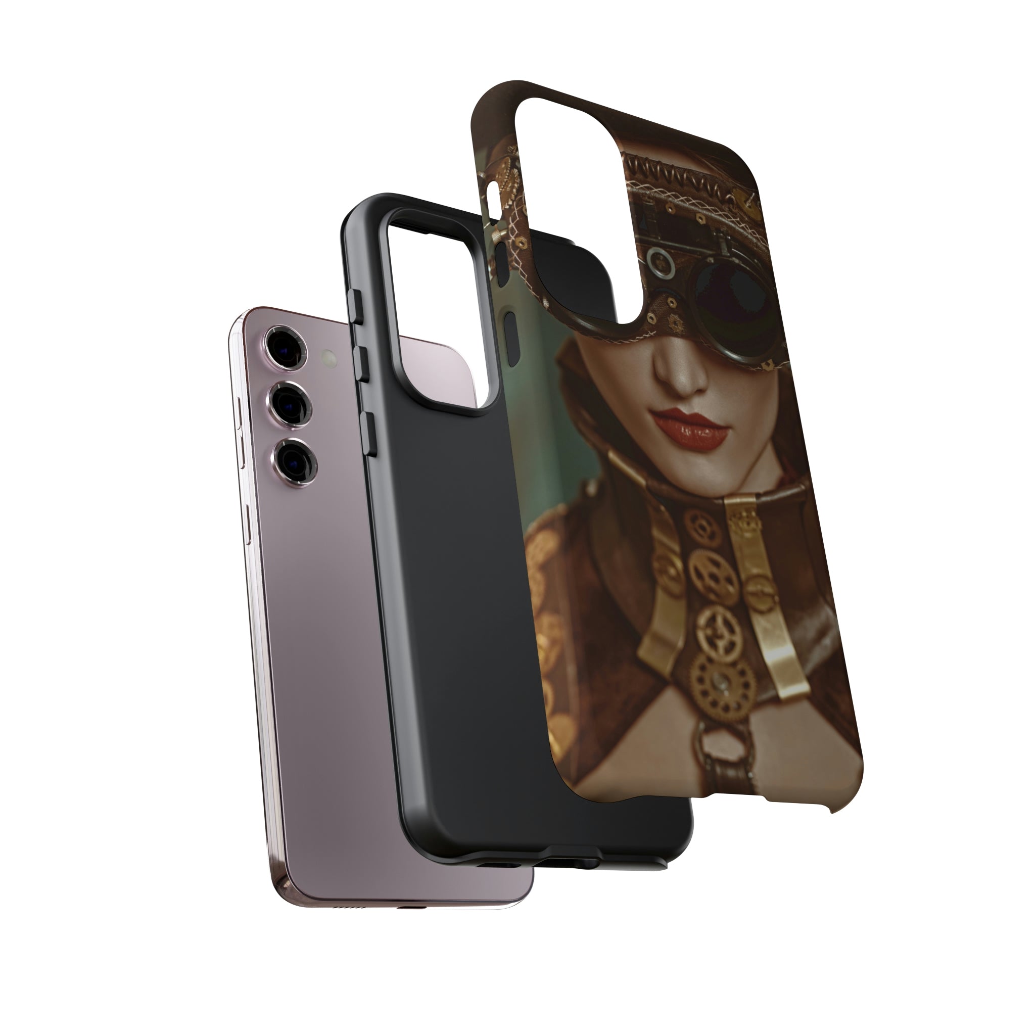 Steampunk Lady Android Case (Protective) Phone Case