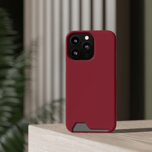 Burgundy iPhone Case (Card) Phone Case