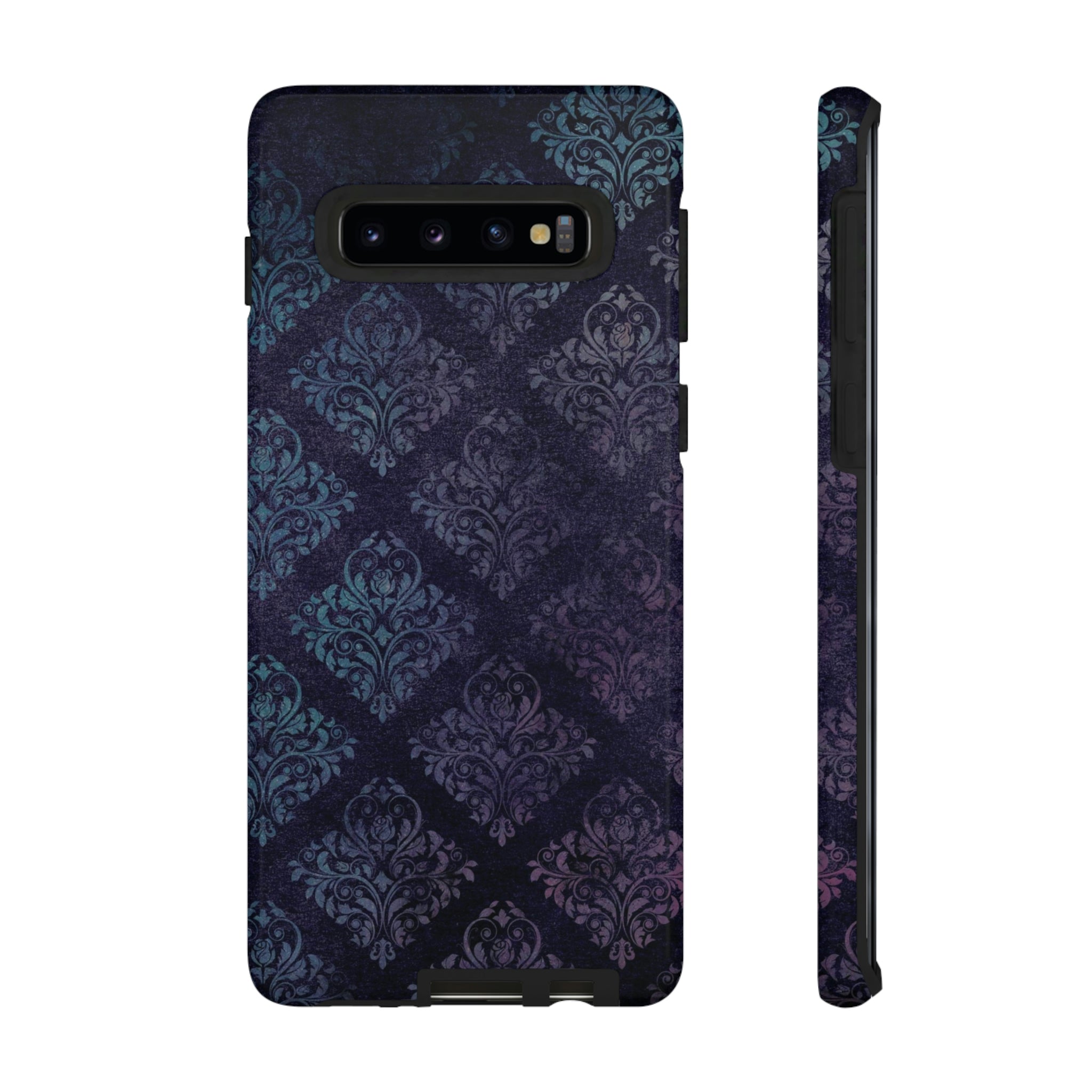 Agase Gothic Flower Samsung Case (Protective) Samsung Galaxy S10 Glossy Phone Case