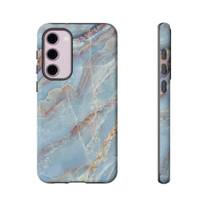 Blue Marble Background Android Case (Protective) Samsung Galaxy S23 Plus Glossy Phone Case