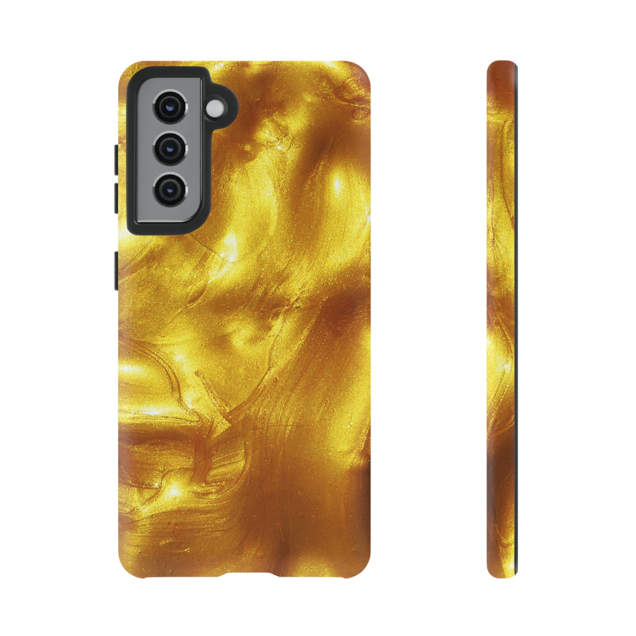 Liquid Gold Android Case (Protective) Samsung Galaxy S21 Matte Phone Case