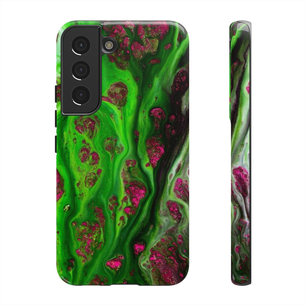 Toxic Green Ink Art Android Case (Protective) Samsung Galaxy S22 Glossy Phone Case