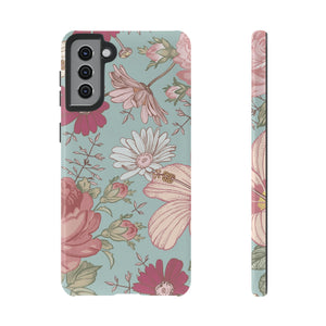 Hibiscus Vintage Flower Samsung Case (Protective) Samsung Galaxy S21 Plus Glossy Phone Case