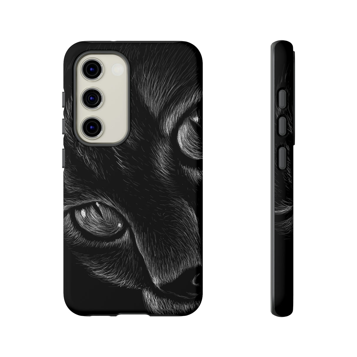 Pencil Drawing Cat Android Case (Protective) Samsung Galaxy S23 Matte Phone Case