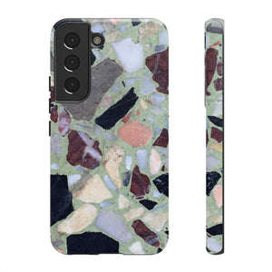 Terrazzo in Green Android Case (Protective) Samsung Galaxy S22 Glossy Phone Case