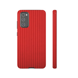 Red Stripes Android Case (Protective) Samsung Galaxy S20 FE Glossy Phone Case