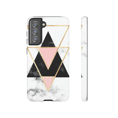 Marble Triangles Android Case (Protective) Samsung Galaxy S21 FE Matte Phone Case