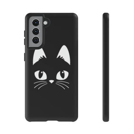 Cartoon Cat Icon Android Case (Protective) Samsung Galaxy S21 Matte Phone Case