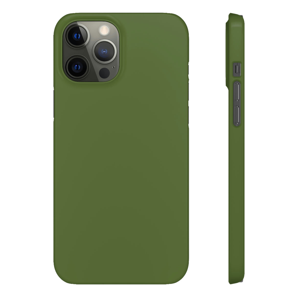 Dark Olive Green iPhone Case (Slim) iPhone 12 Pro Max Glossy Phone Case