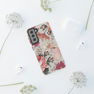 Pink daisies Vintage Flower Samsung Case (Protective) Phone Case