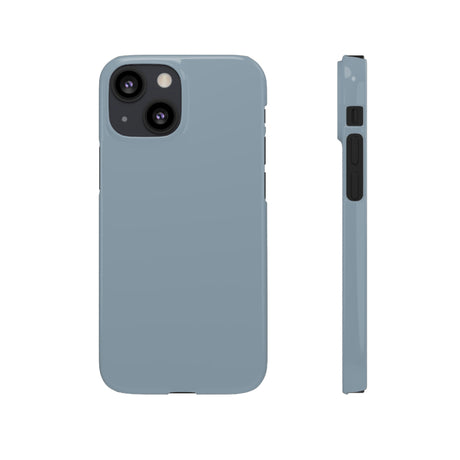 Cadet Grey iPhone Case (Slim) iPhone 13 Mini Glossy Phone Case